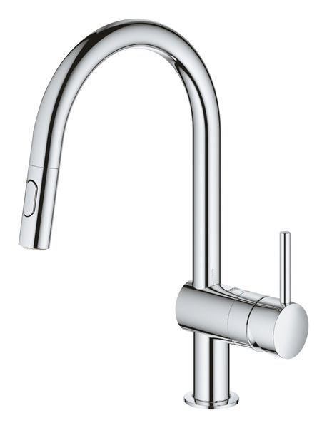 Змішувач для кухні з висувним виливом Grohe Minta (32321002) 32321002 фото