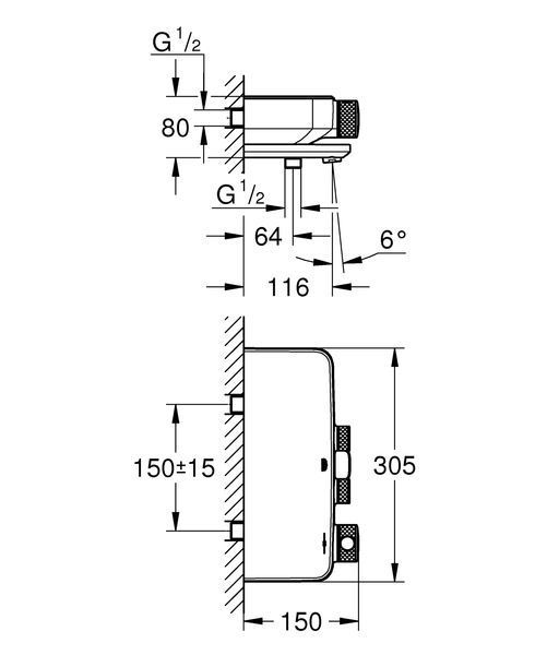 Термостат для ванны Grohe Grohtherm SmartControl (34718000) 34718000 фото