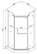 Душова кабіна з низьким піддоном Mixxus LINES SCT01-90x90x198-TR CHROME прозоре скло 6мм (MI6913) MI6913 фото 2