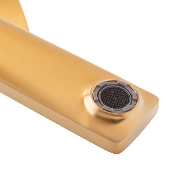 Змішувач для умивальника високий Haiba KUBUS 001 (HIGH) BRUSHED GOLD (HB9623) HB9623 фото