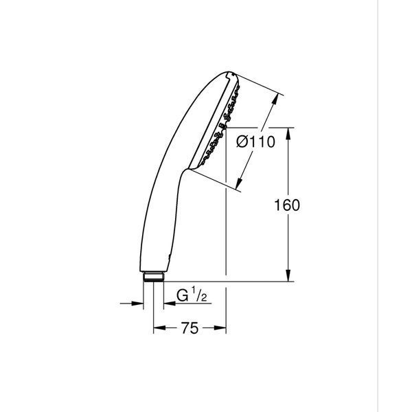 Ручний душ Grohe Tempesta 110, 1 режим (27923003) 27923003 фото
