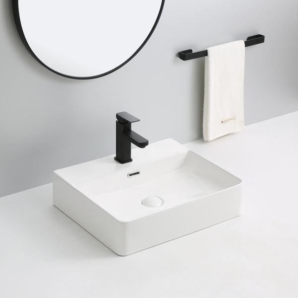 Раковина підвісна-накладна Mixxus Premium QUADRO-0203 500x420x130mm (отвір під змішувач, перелив) (MP6718) MP6718 фото