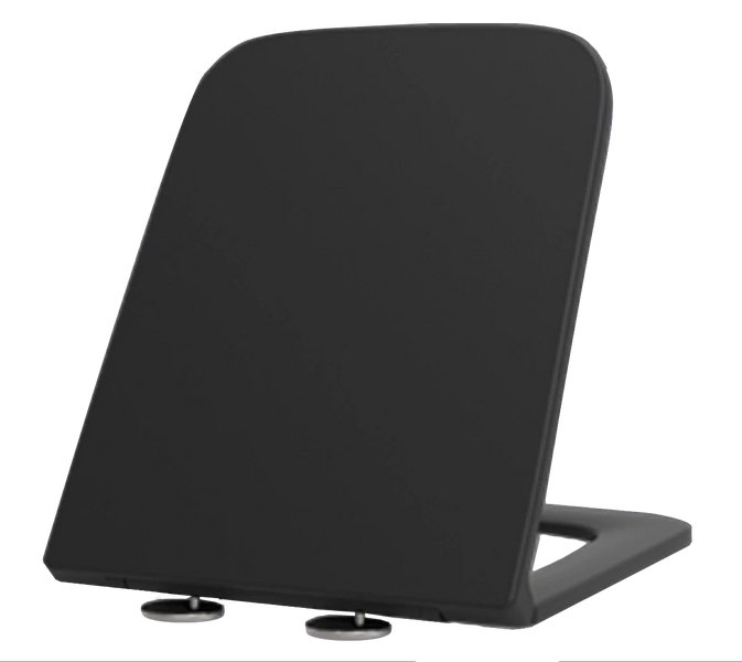 Сидіння-кришка для унітазу Mixxus Premium SEAT COVER QUADRO-DIVERSE-2001 BLACK з мікроліфтом 448х357х37mm (MP6614) MP6614 фото