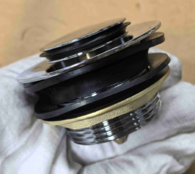 Донный клапан для ванны Koer PW-06-01 1 1/2'' автоматический СLICK-СLACK (Цвет хром) (KR5799) KR5799 фото
