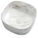 Раковина накладная Mixxus Premium DIVERSE-0104 MARBLE 370х370х135mm (MP6537) MP6537 фото 1