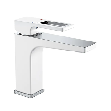 Змішувач для умивальника Mixxus Premium WALTER 001 (NUT) WHITE-CHROME (MI6620) MI6620 фото