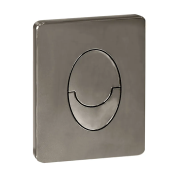 Панель смыва пластиковая Koer KT-0606-07 157x198x3mm, закругленная кнопка (цвет графит) (KR5712) KR5712 фото