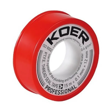 ФУМ стрічка для води Koer ST-01 15M * 0.1mm * 12mm (KR0119) KR0119 фото