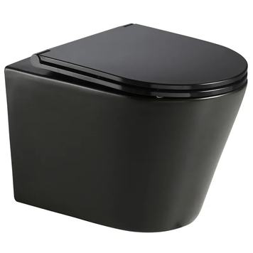 Унітаз підвісний Mixxus Premium BEVEL-0301-T3 BLACK 515х355х365mm, система змиву TORNADO 3.0 (MP6595) MP6595 фото