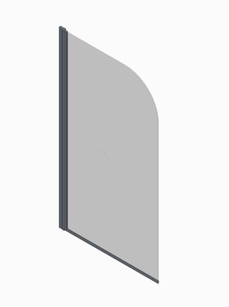Шторки скляні на ванну Koer SR BS01-80x140-TR-01 прозоре скло 6мм, хром (KR5400) KR5400 фото