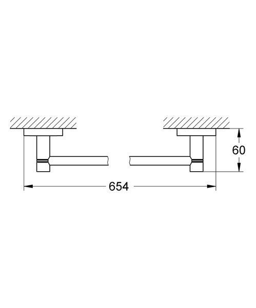Тримач для рушників Grohe Essentials New (40366001) 40366001 фото