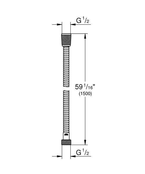 Душевой шланг 150 см Grohe Relexaflex (28105001) 28105001 фото