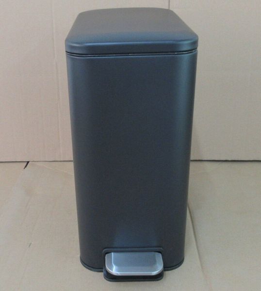 Мусорное ведро с плавным закрытием прямоугольное Mixxus Diverse-TC0312 Black 12л цвет черный (MI7091) MI7091 фото