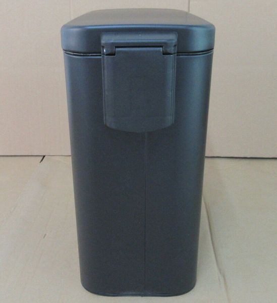 Мусорное ведро с плавным закрытием прямоугольное Mixxus Diverse-TC0312 Black 12л цвет черный (MI7091) MI7091 фото