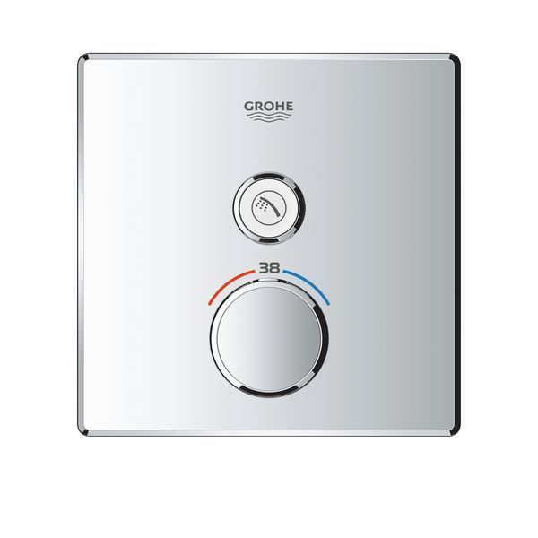 Термостат прихованого монтажу із одною кнопкою керування Grohe Grohtherm SmartControl (29123000) 29123000 фото