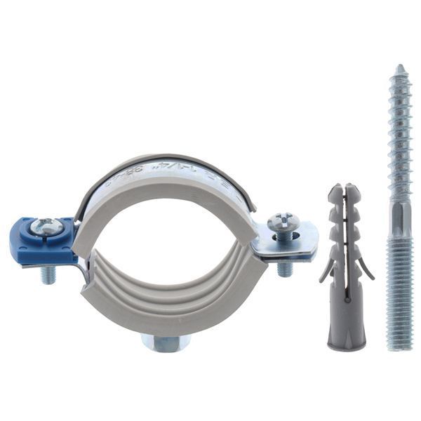 Хомут трубний оцинкований Koer KCB.10.G 1-1 / 4 "(38-43) сірий (KR2787) KR2787 фото