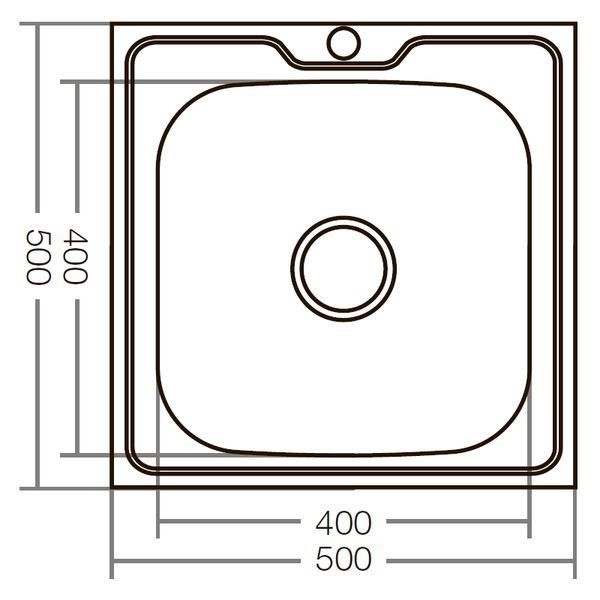 Мойка кухонная Zerix Z5050-06-160MD (micro decor) (ZS0581) ZS0581 фото