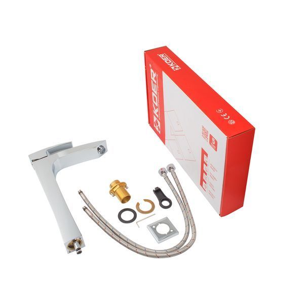 Смеситель для умывальника Koer KB-11007-01 высокий (Цвет хром) (KR3440) KR3440 фото