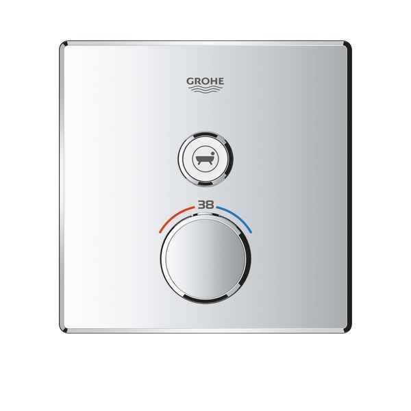 Термостат прихованого монтажу із одною кнопкою керування Grohe Grohtherm SmartControl (29123000) 29123000 фото