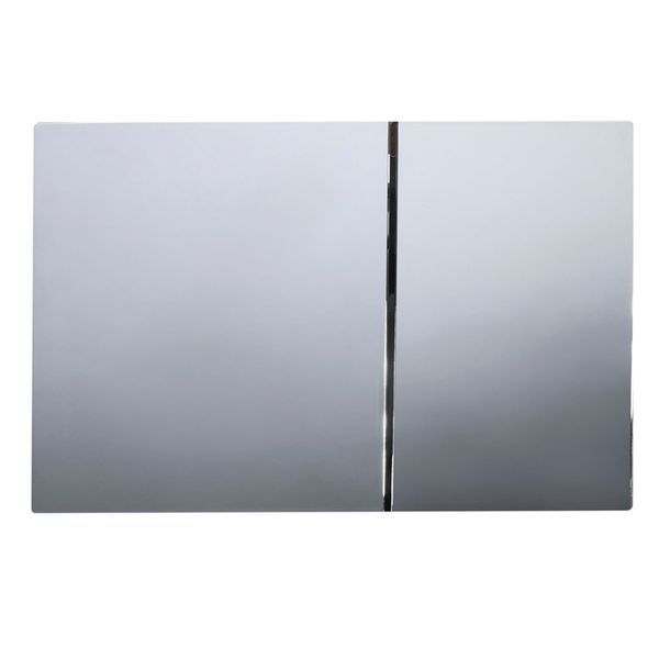 Панель змиву Koer KT-0610-01 240x160x32mmmm пластикова, кнопка квадратна (колір хром) (KR6135) KR6135 фото