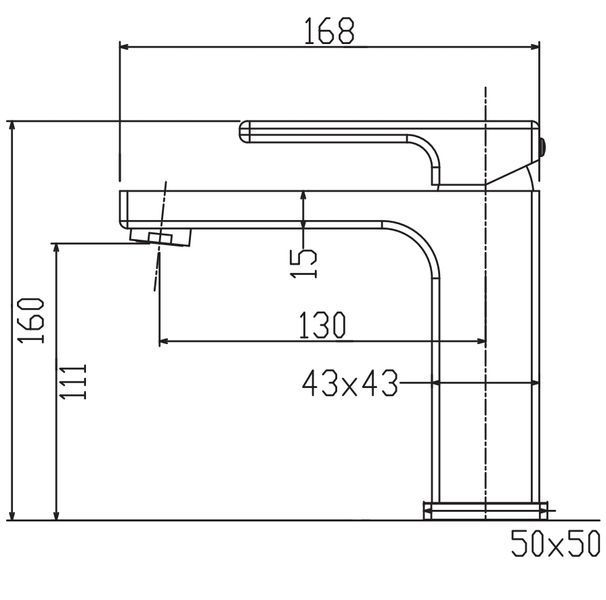 Змішувач для умивальника KOER KB-10009-12 (Колір матове золото) (KR5977) KR5977 фото
