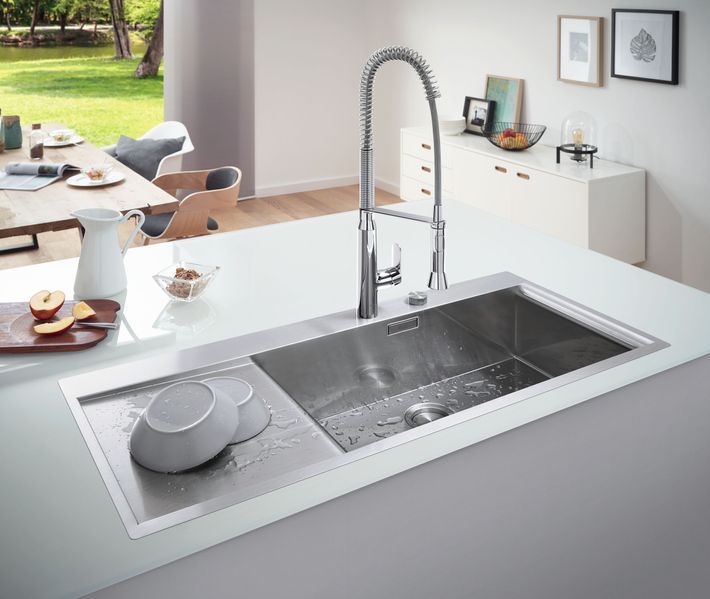 Мийка кухонна Grohe EX Sink K1000 (подвійне крило зліва) (31582SD0) 31582SD0 фото