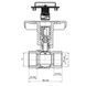 Кран кульовий з пластиковою ручкою та термометром Koer KR.240 - 1" ГГ (KR3119) KR3119 фото 2