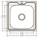 Мойка кухонная Zerix Z5050-06-160MD (micro decor) (ZS0581) ZS0581 фото 4