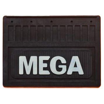 Брызговик MEGA рельефная надпись перед (400х290) (Резина, Турция) 1080 1905198926 фото
