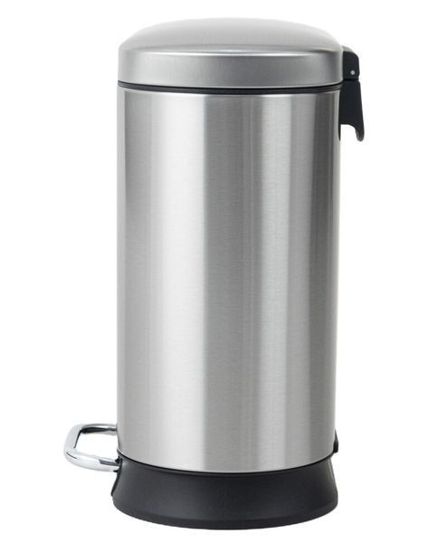 Відро для сміття з плавним закриттям овальне Mixxus Premium Strong-TC0120 SS Color 20л колір наржавійка (MI7081) MI7081 фото