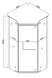 Душевая кабина без поддона Mixxus LINES SC01-90x90x185-TR CHROME прозрачное стекло 6мм (MI6915) MI6915 фото 2