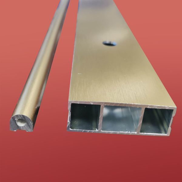 Дверь в нишу Koer SR SD01-120x200-TR-12 прозрачное стекло Easy Clean 8мм, матовое золото (KR5377) KR5377 фото
