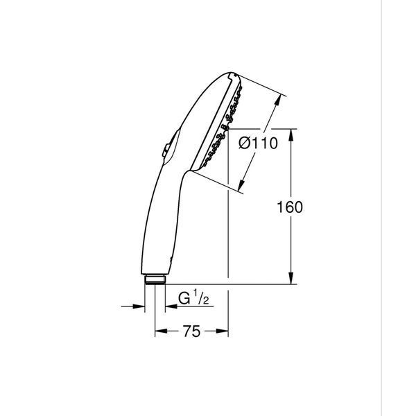 Ручний душ Grohe Tempesta 110 2 режими (26161003) 26161003 фото