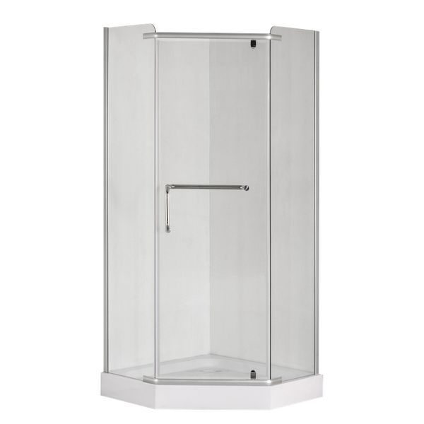 Душевая кабина без поддона Mixxus LINES SC01-90x90x185-TR CHROME прозрачное стекло 6мм (MI6915) MI6915 фото