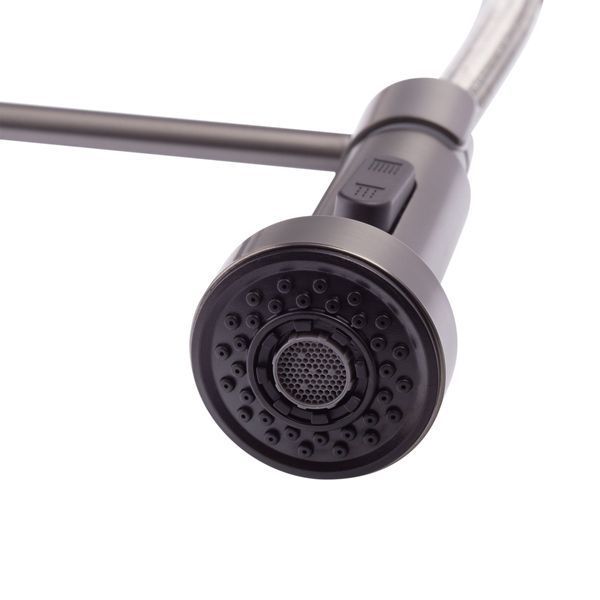Смеситель для кухни с изливом пружина Mixxus Premium SPRING 017 GRAPHITE (MI6952) MI6952 фото