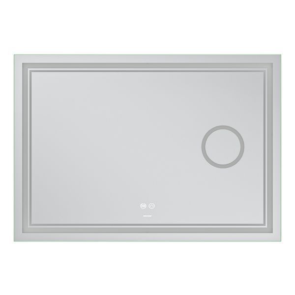 Дзеркало Mixxus Premium QUADRO MR20-120x80 з Led Touch, Anti-fog, димером, регулятором яскравості, лінзою (MP6624) MP6624 фото