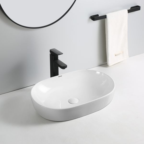 Раковина накладная MIXXUS PREMIUM ELLIPSE-0105 600х400х150mm (MP6563) MP6563 фото