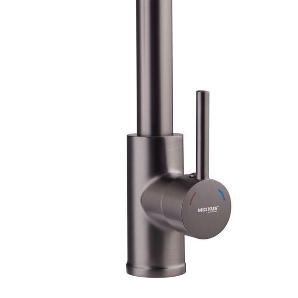 Смеситель для кухни с изливом пружина Mixxus Premium SPRING 017 GRAPHITE (MI6952) MI6952 фото