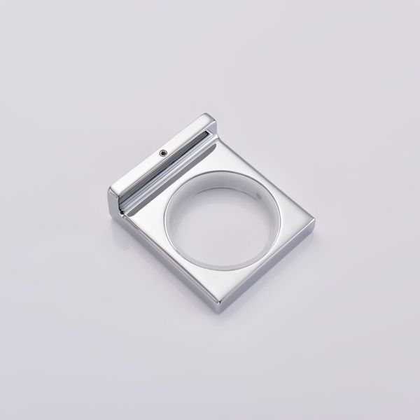 Стакан одинарный настенный Koer AS-0103-01 (стекло) цвет хром глянец (KR6165) KR6165 фото