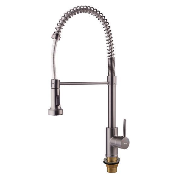 Смеситель для кухни с изливом пружина Mixxus Premium SPRING 017 GRAPHITE (MI6952) MI6952 фото