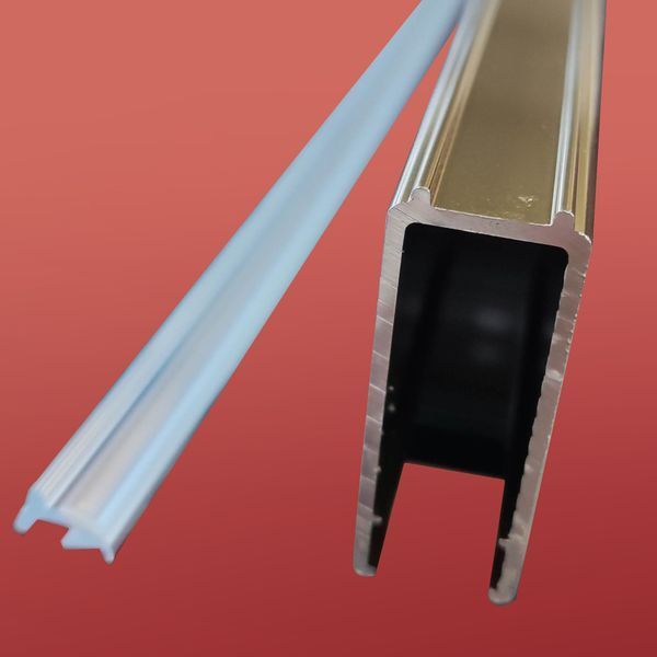 Дверь в нишу Koer SR SD01-120x200-TR-12 прозрачное стекло Easy Clean 8мм, матовое золото (KR5377) KR5377 фото