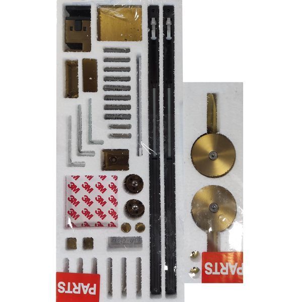 Дверь в нишу Koer SR SD01-120x200-TR-12 прозрачное стекло Easy Clean 8мм, матовое золото (KR5377) KR5377 фото
