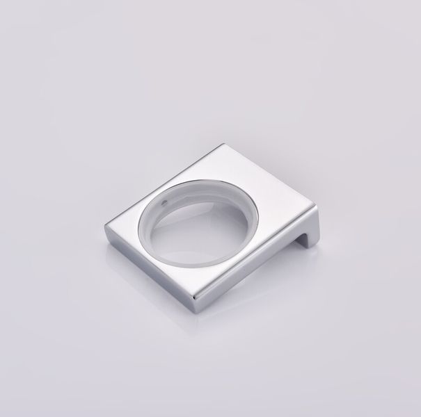 Стакан одинарный настенный Koer AS-0103-01 (стекло) цвет хром глянец (KR6165) KR6165 фото