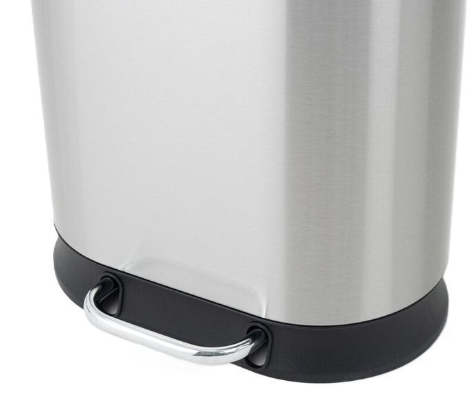 Відро для сміття з плавним закриттям овальне Mixxus Premium Strong-TC0120 SS Color 20л колір наржавійка (MI7081) MI7081 фото