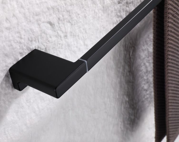 Полотенцедержатель одинарный Koer AS-0109-1-05 648мм цвет черный (KR6186) KR6186 фото