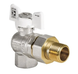 Кран з американкою 1/2" (Koer KR.228.W) кутовий білий (KR0099) KR0099 фото 1