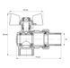 Кран з американкою 1/2" (Koer KR.228.W) кутовий білий (KR0099) KR0099 фото 3