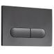 Панель смыва Koer KT-0608-07 240x160x10mm пластиковая, закругленная кнопка (цвет графит) (KR6128) KR6128 фото 3