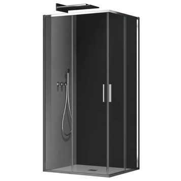 Душова кабіна без піддону Koer SR SC10-90x90x195-TR-01 прозоре скло Easy Clean 6мм, хром (KR5942) KR5942 фото