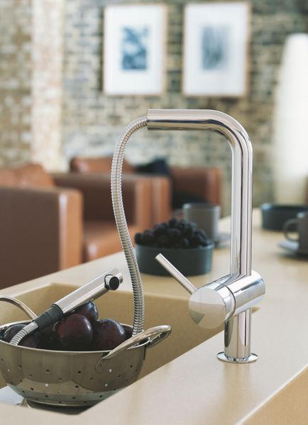Смеситель для кухни с выдвижным изливом Grohe Minta (32168000) 32168000 фото